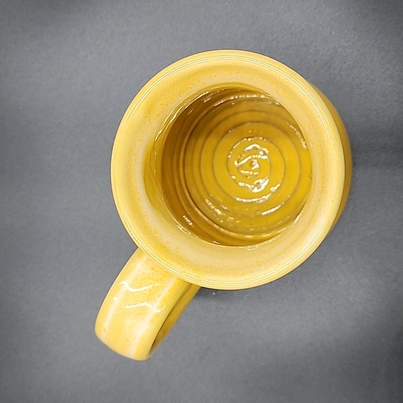 Egg Harbor Café Breakfast & Lunch Lake Forest Illinois Deneen Pottery Mug Yellow - Picture 6 of 7